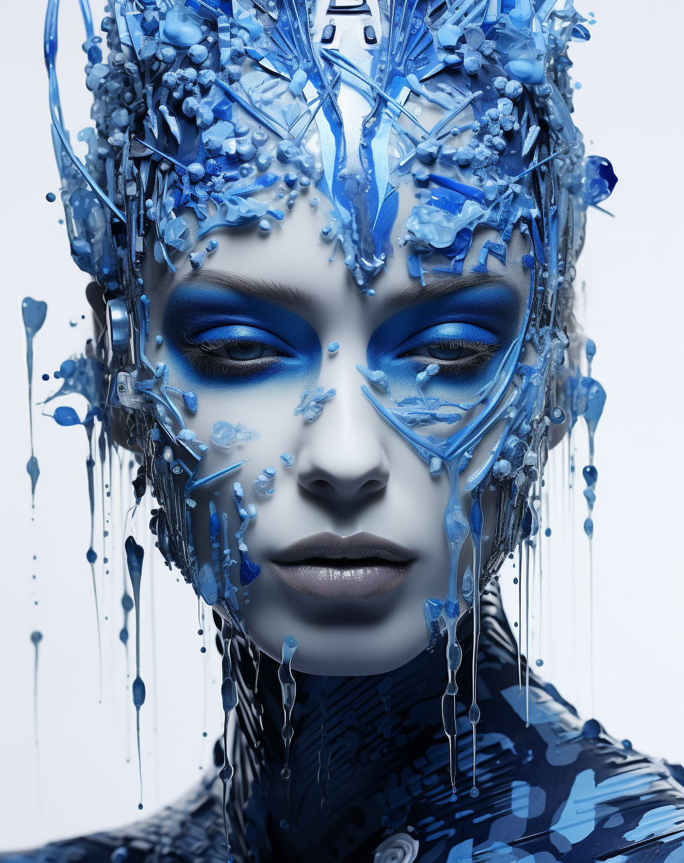 Ice Queen in Futuristic Design