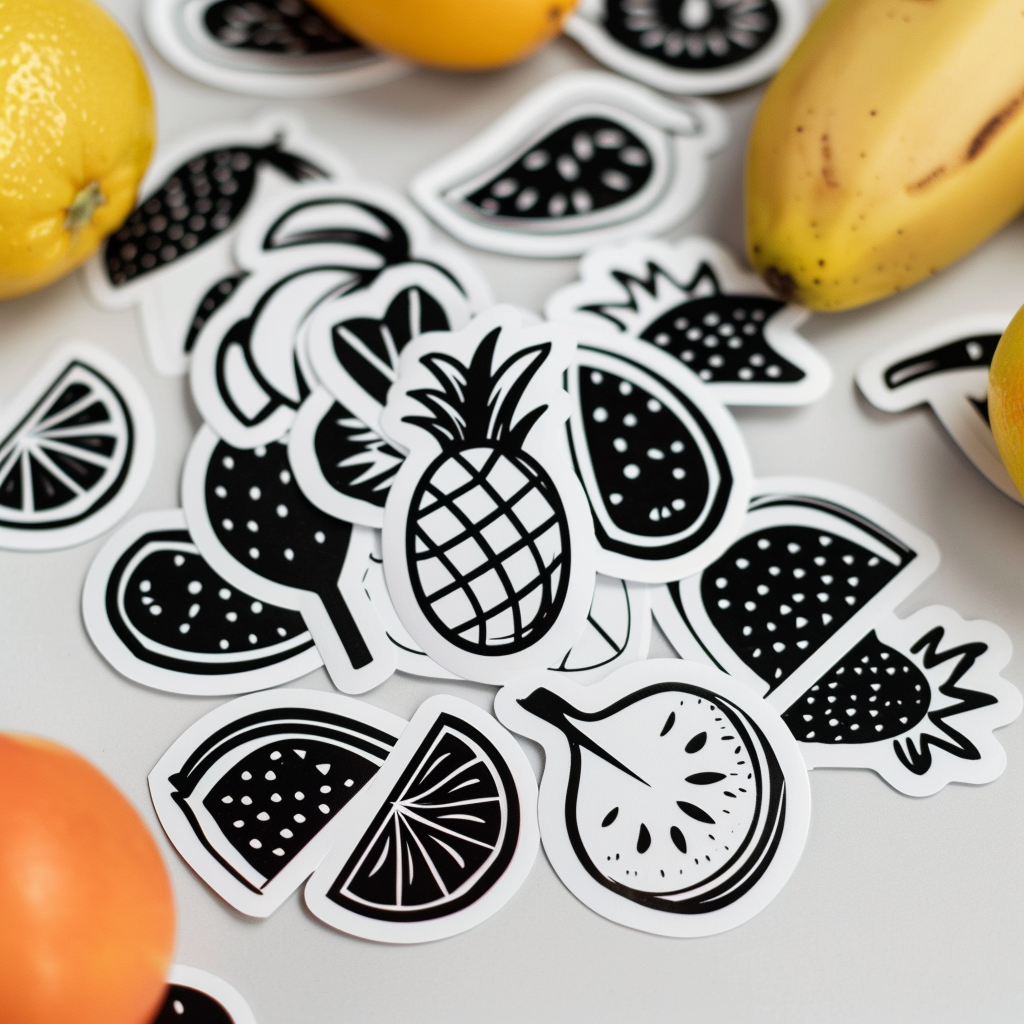 Fruit Sticker Flat Simple Design