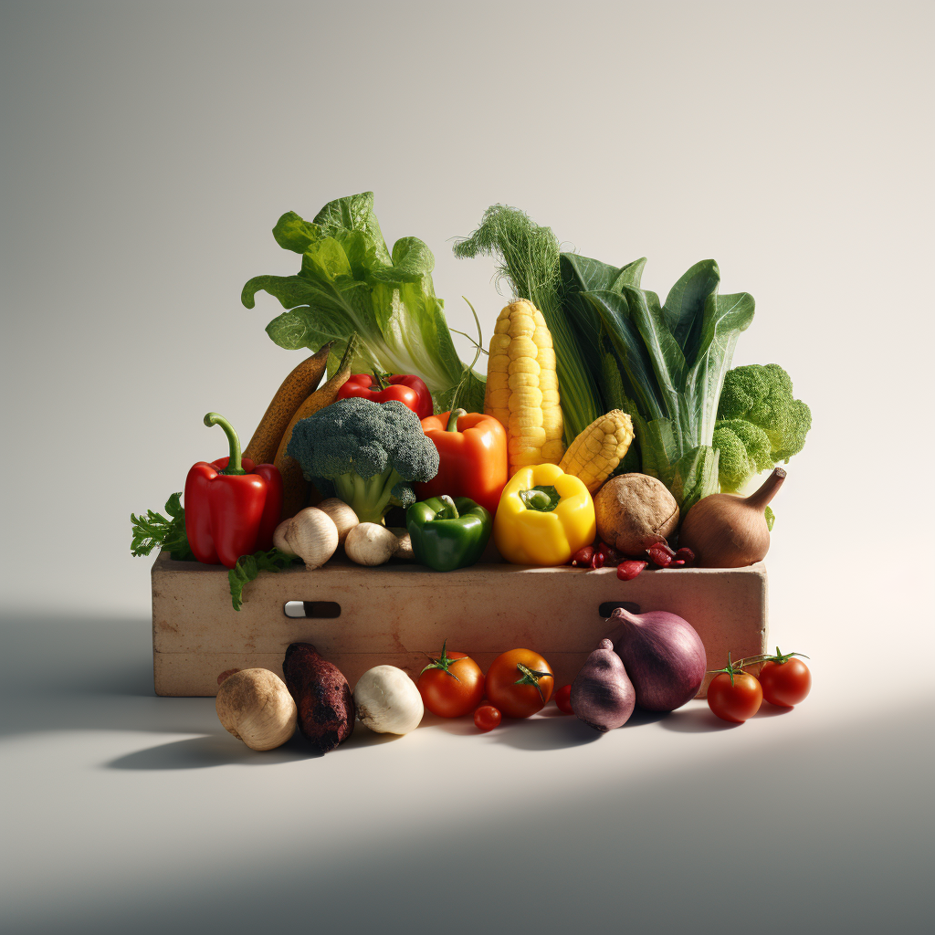 Colorful Fruit and Veg Box