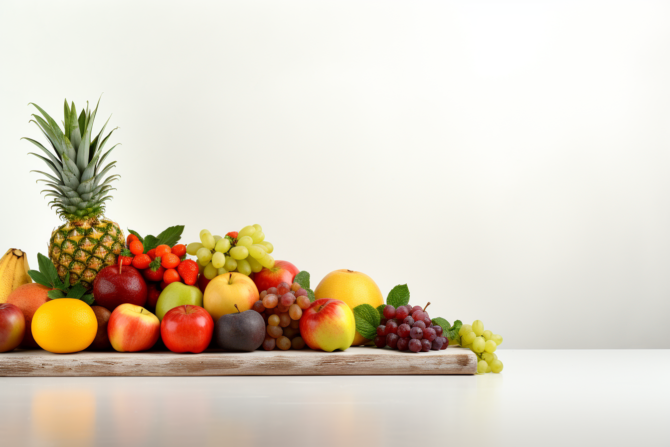 Fresh and Colorful Fruits on Corner