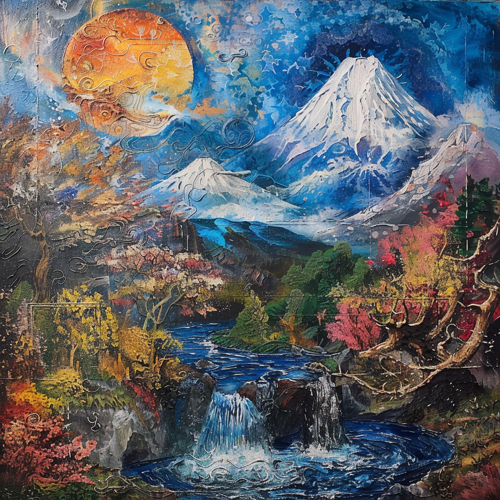 Fuji-san Art in Different Styles