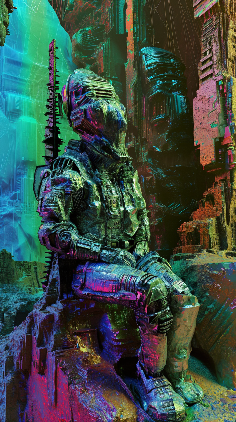 Night Watch Artwork with Tin Foil Bear