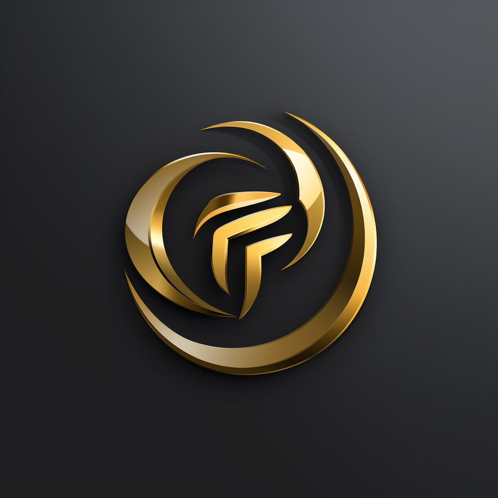 Powerful gold and black 3D logo for Full Force Business