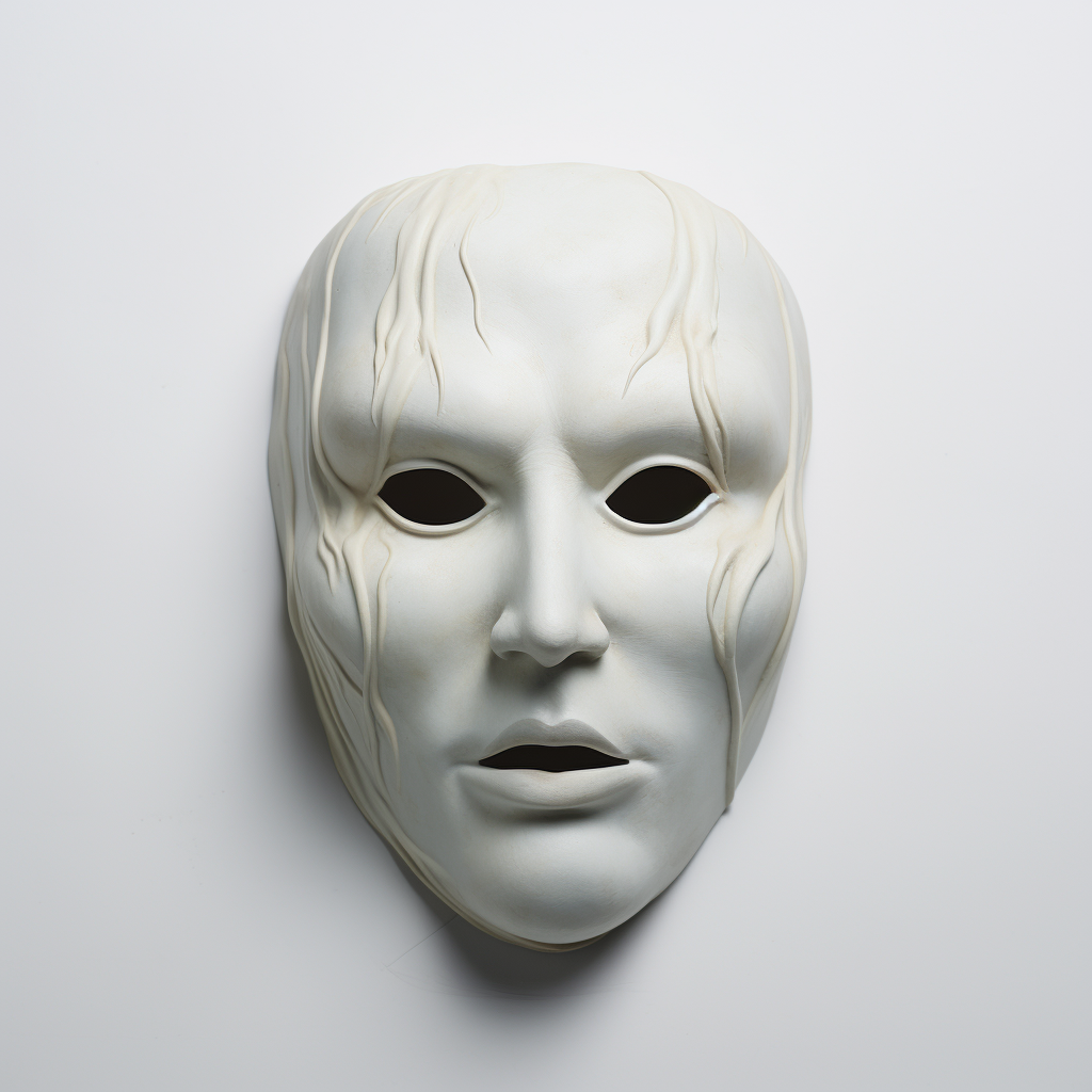 Face mask on white background