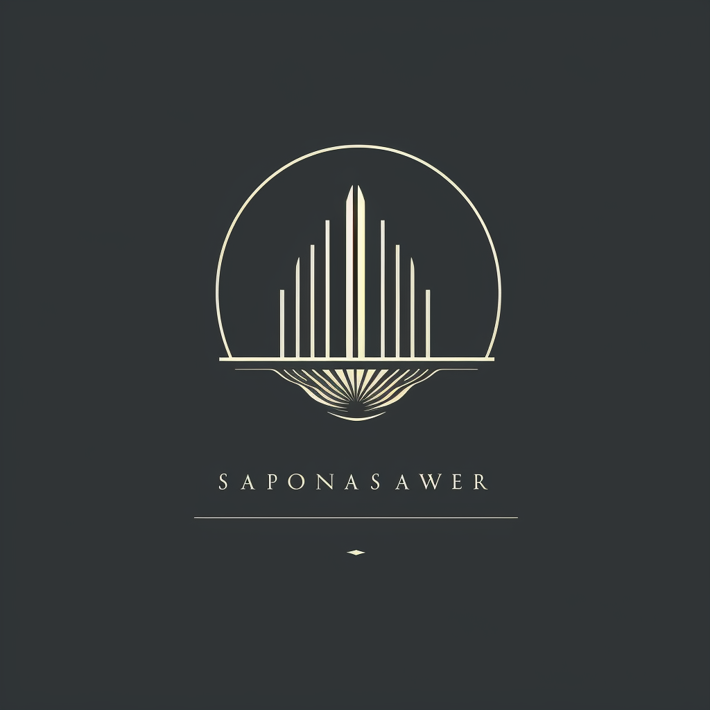 Minimalistic funeral music logo design