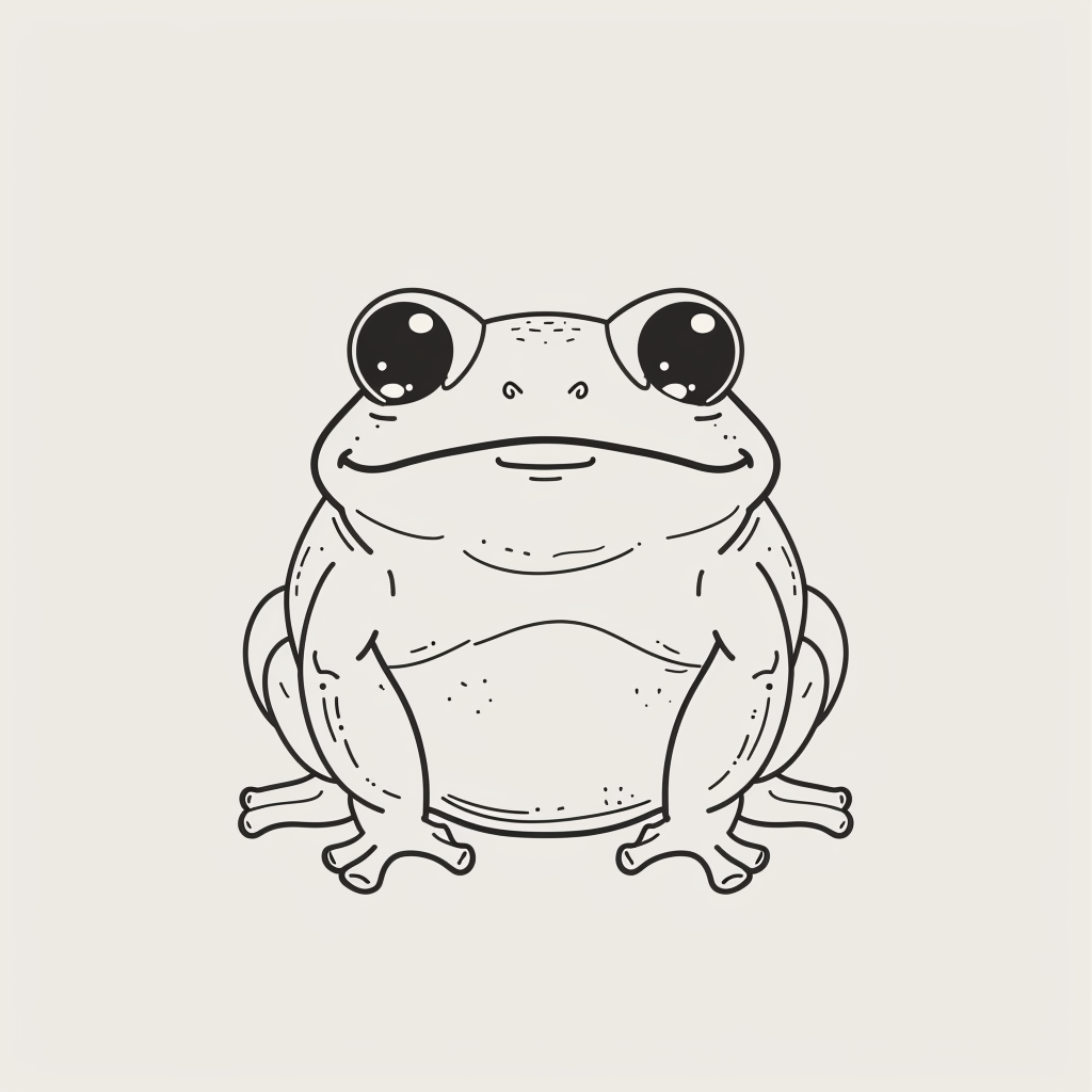 Funky Frog Character Illustration