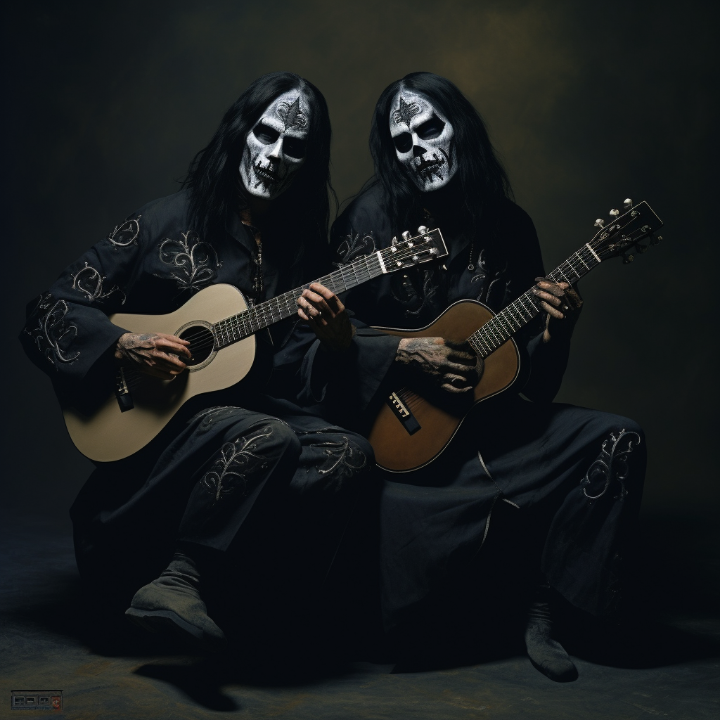 Funny blackmetal 90's musicians