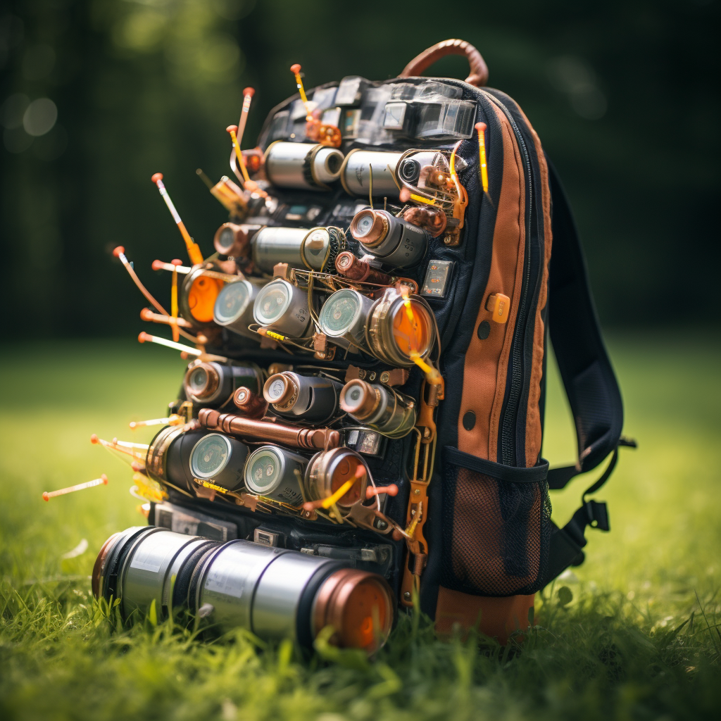 Funny cinematic battery backpack image