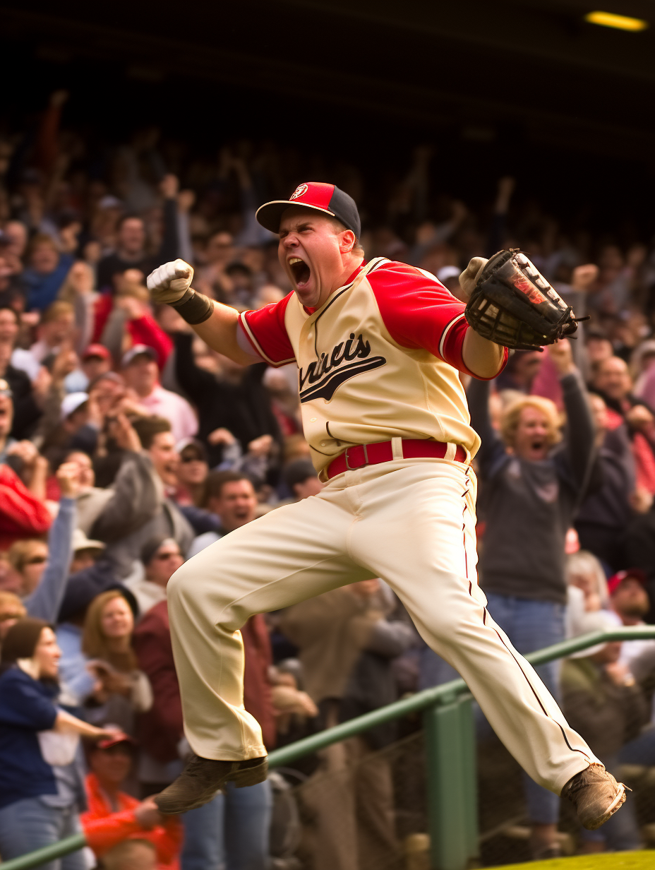 Baseball umpire signaling 'You're Outta There'