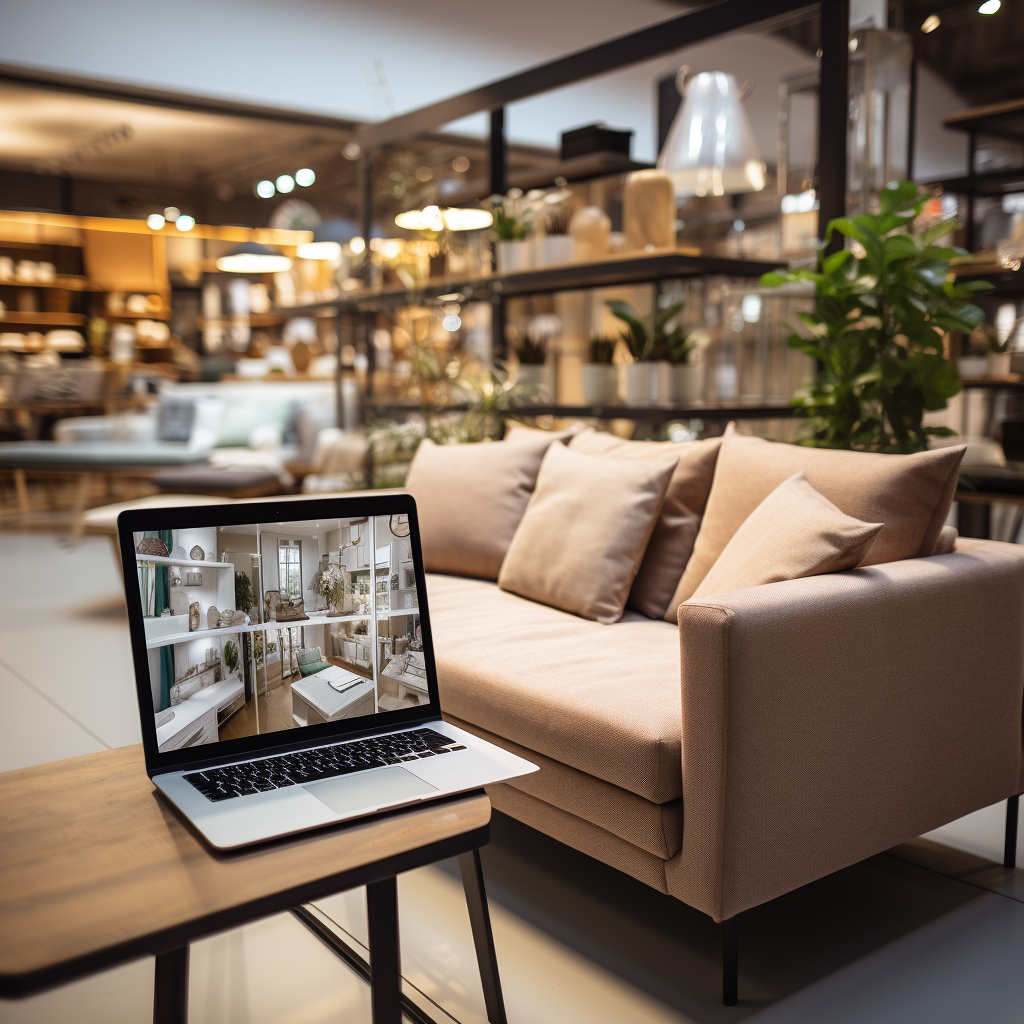 Furniture showroom software integration with API