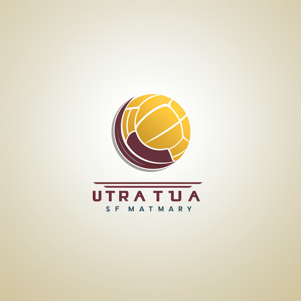 Minimalist logo design for UTM brand futsal