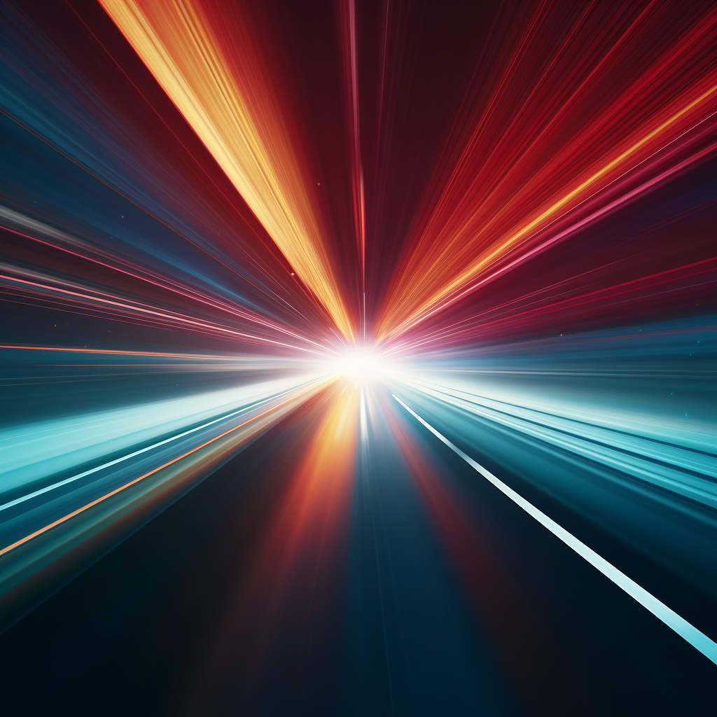 Minimalist warp speed space image