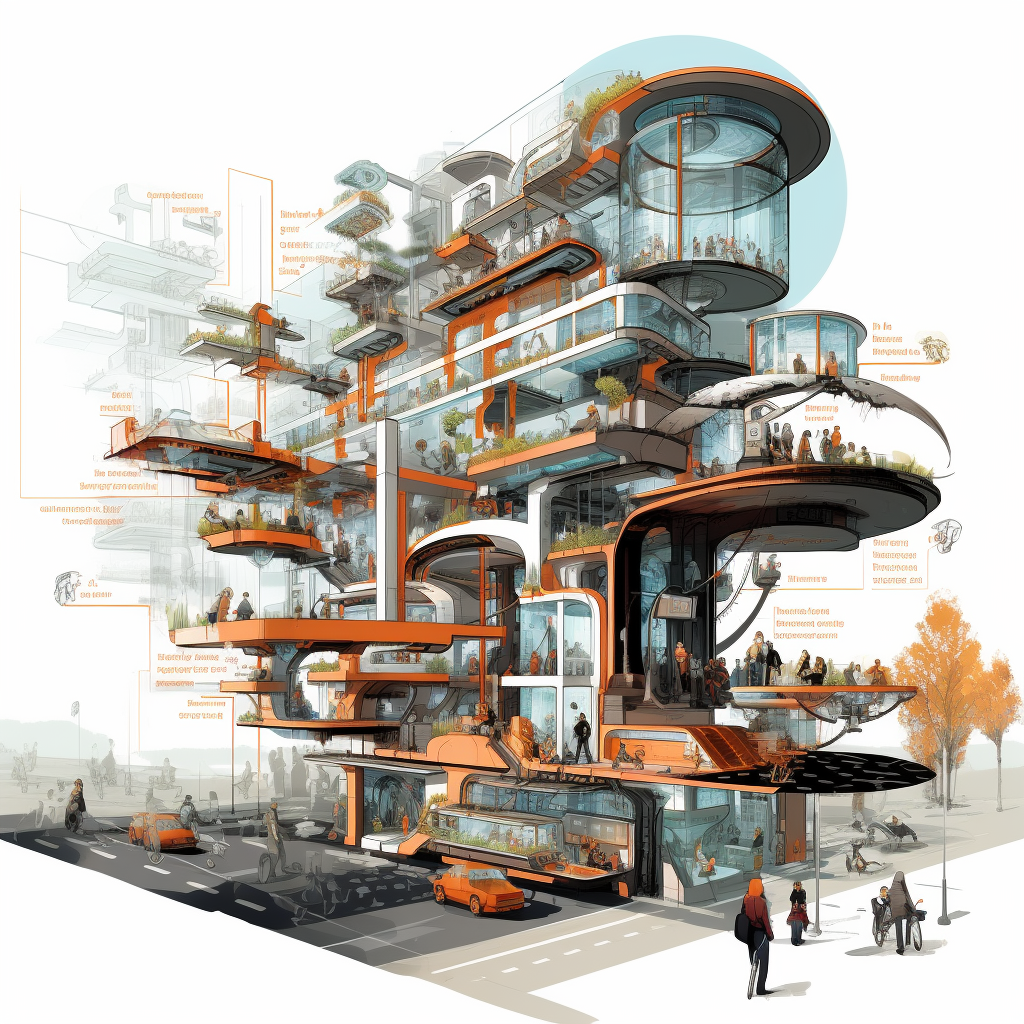 Future Urbanism Vertical 5 Minute City Micro Mobility