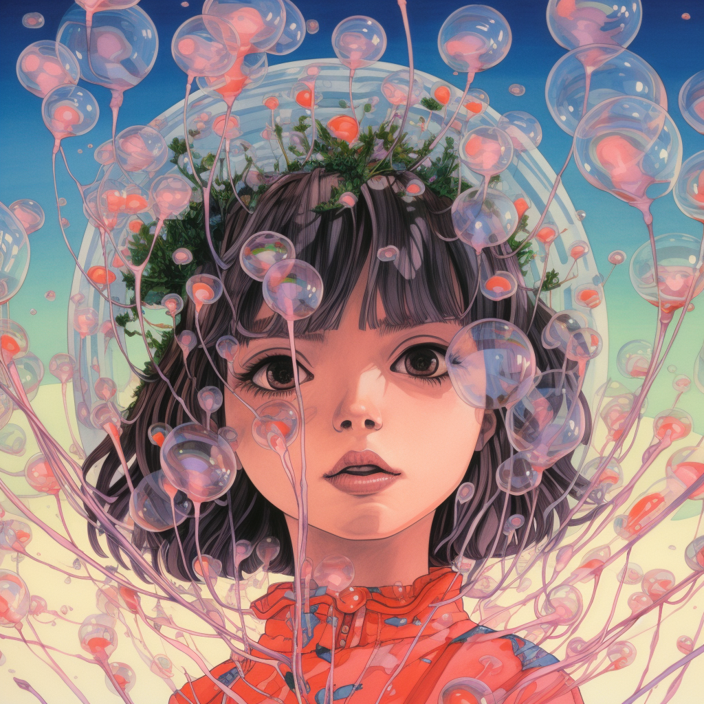 Shintaro Kago's Futuristic Forest Bubble Web