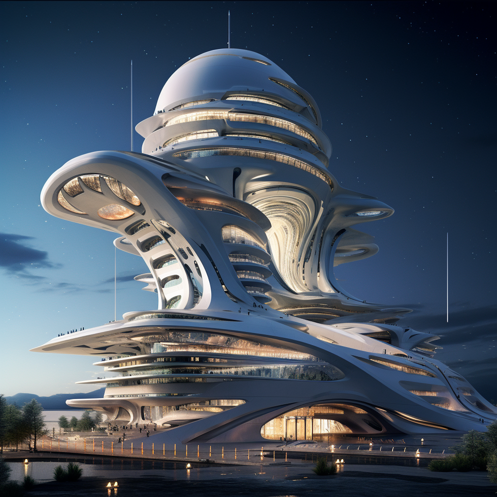 Futuristic Architecture Corporation Enterprise Concept