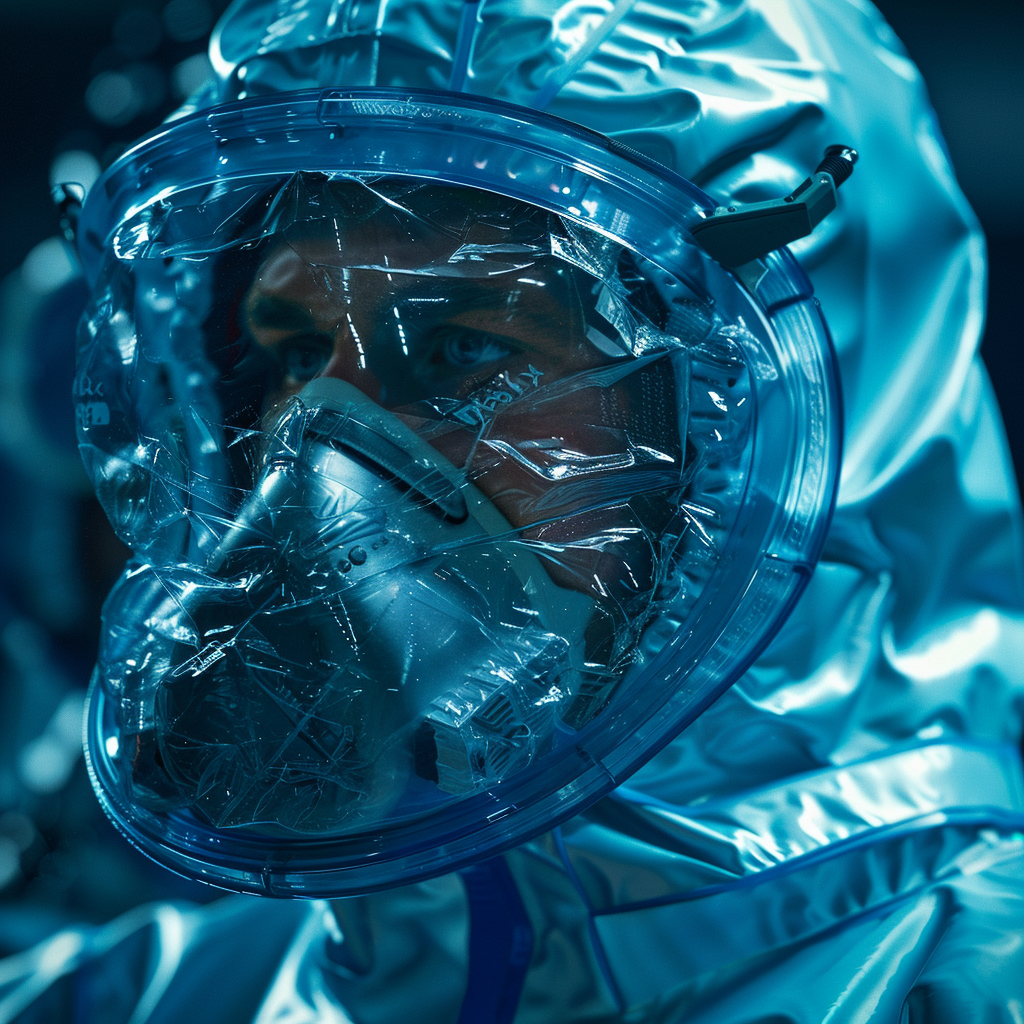 Blue Hazmat Suit Technology