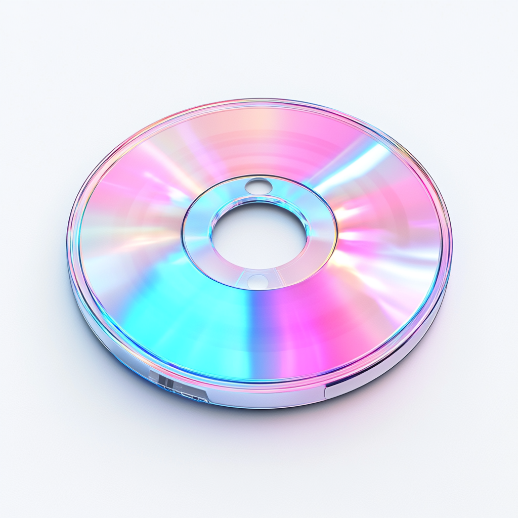 Futuristic CD Disc Case Photography