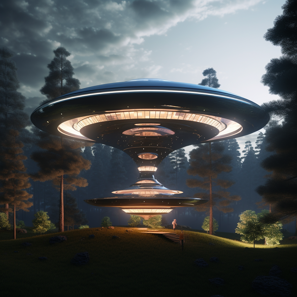 Futuristic UFO design statement