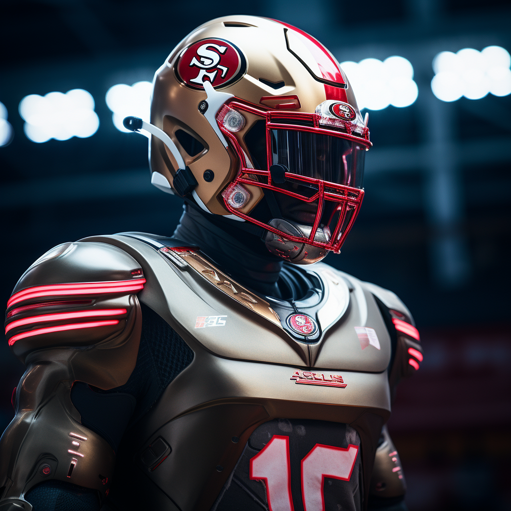 Futuristic football 49ers uniform picture