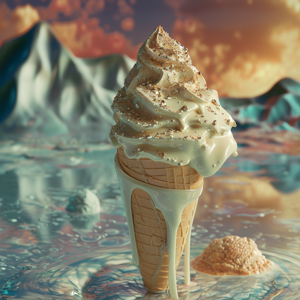 futuristic ice cream movie scene