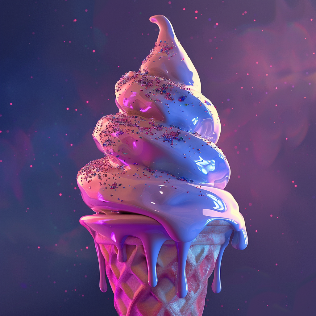 futuristic ice cream concept art