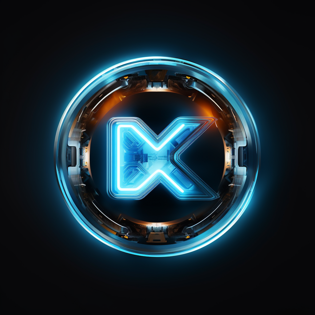 Futuristic logo design with B O X letters