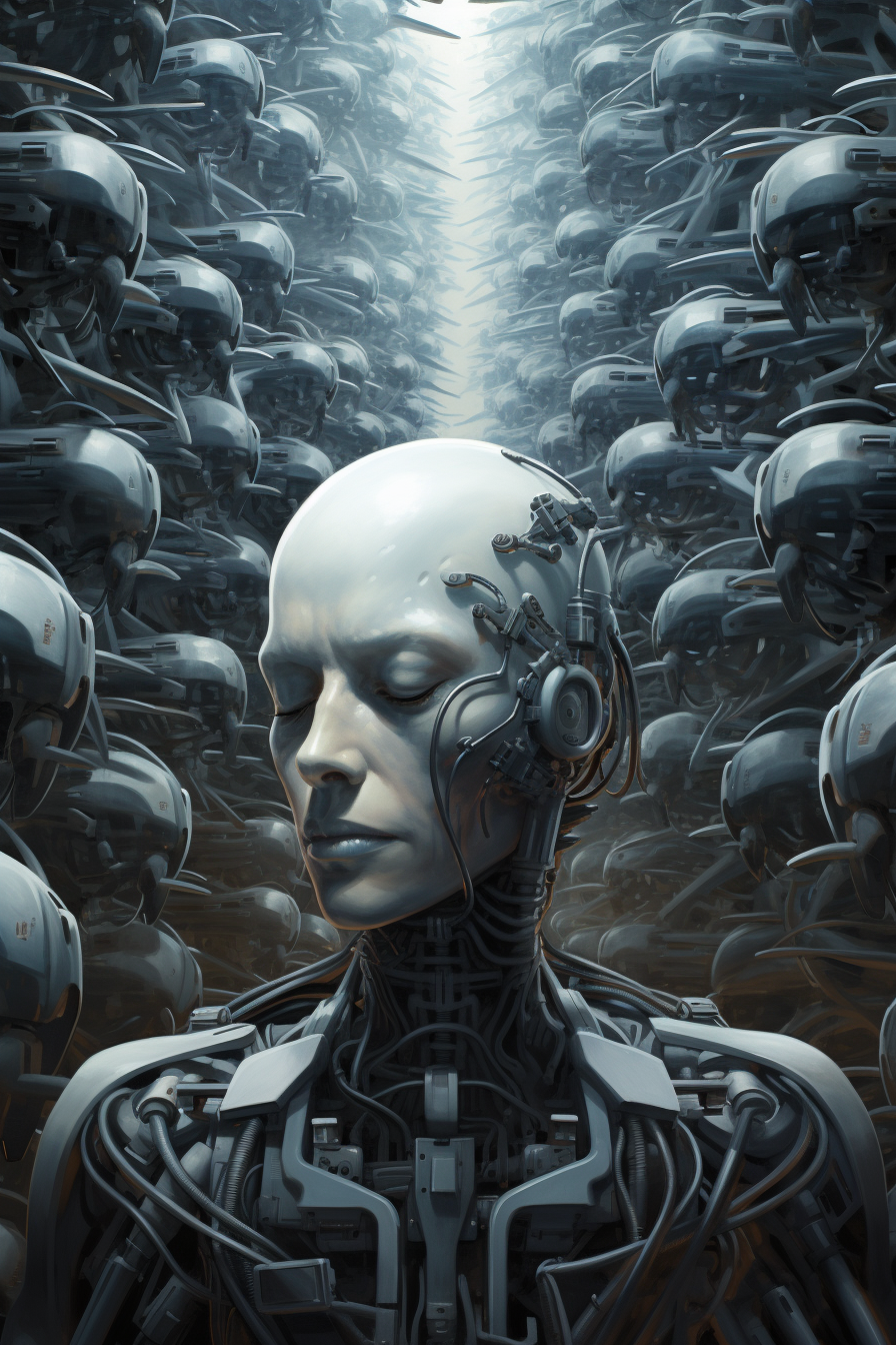 Unsettling futuristic mind invader image