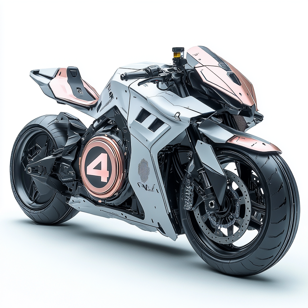 Angular Futuristic Motorcycle Design