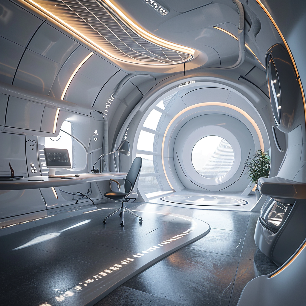 Futuristic office space design