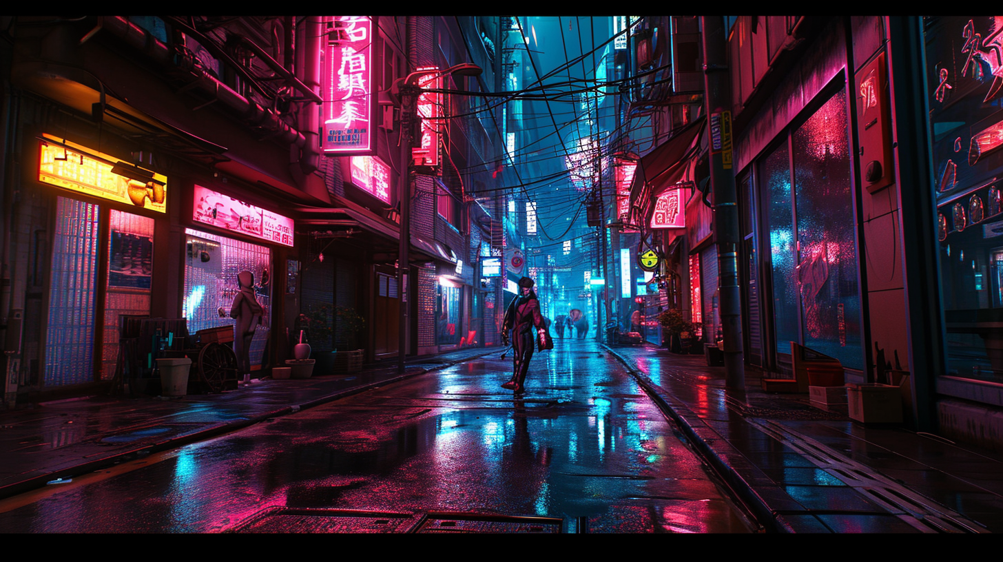 Midjourney Prompt - Futuristic Tokyo Cyberpunk Neon Anime