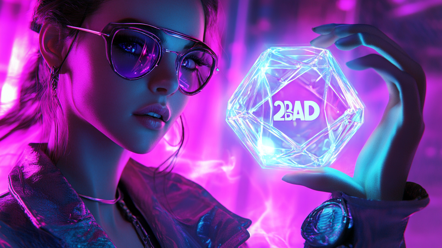 Bright Futuristic Woman Tesseract DJ 2BaD