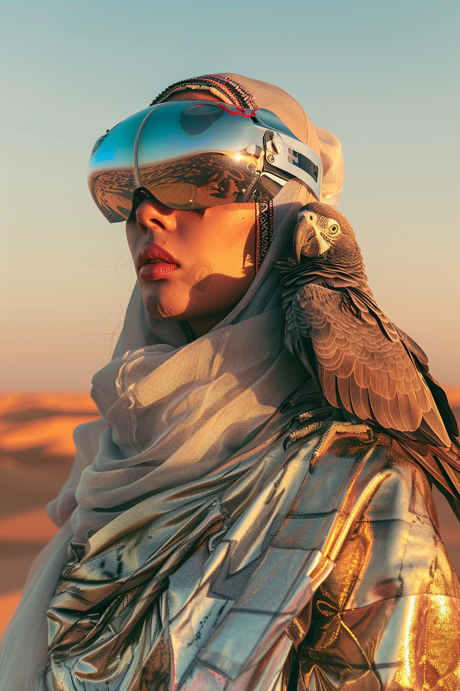 Vogue Editorial Futuristic Arab Woman