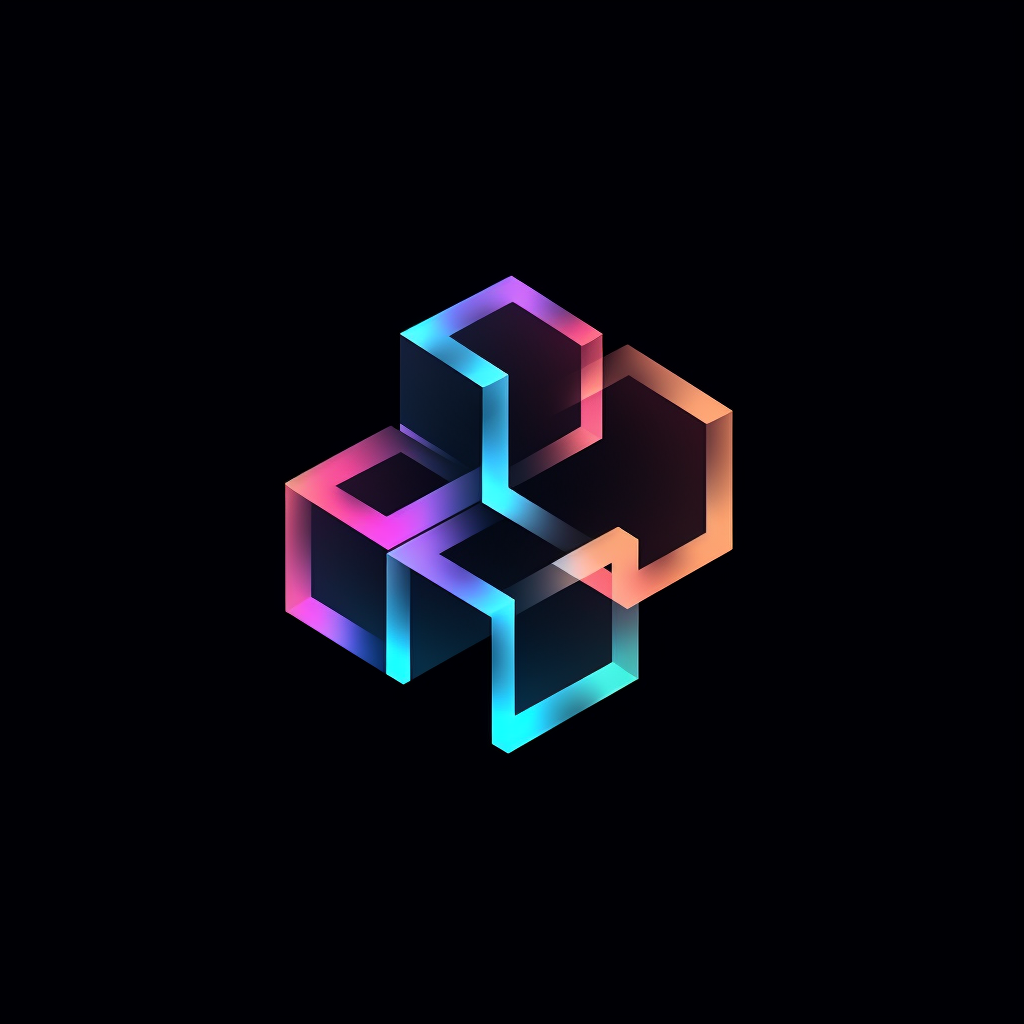 Futuristic Logo Cube Abstract Imaginative Modern