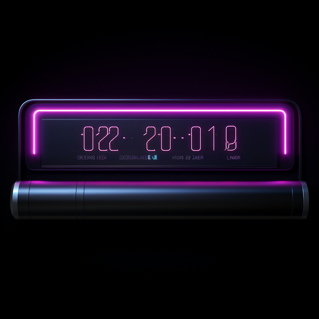 Futuristic progress bar in 2024