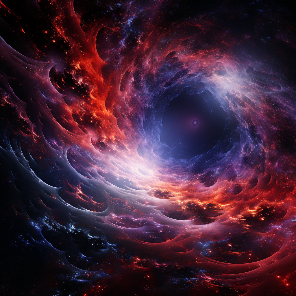 Mesmerizing Galactif Background with Space and Blackhole