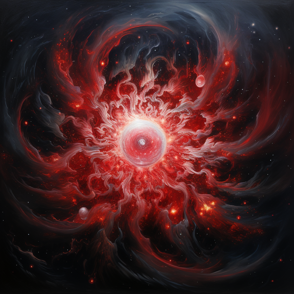 Muladhara Chakra in a Red Galaxy