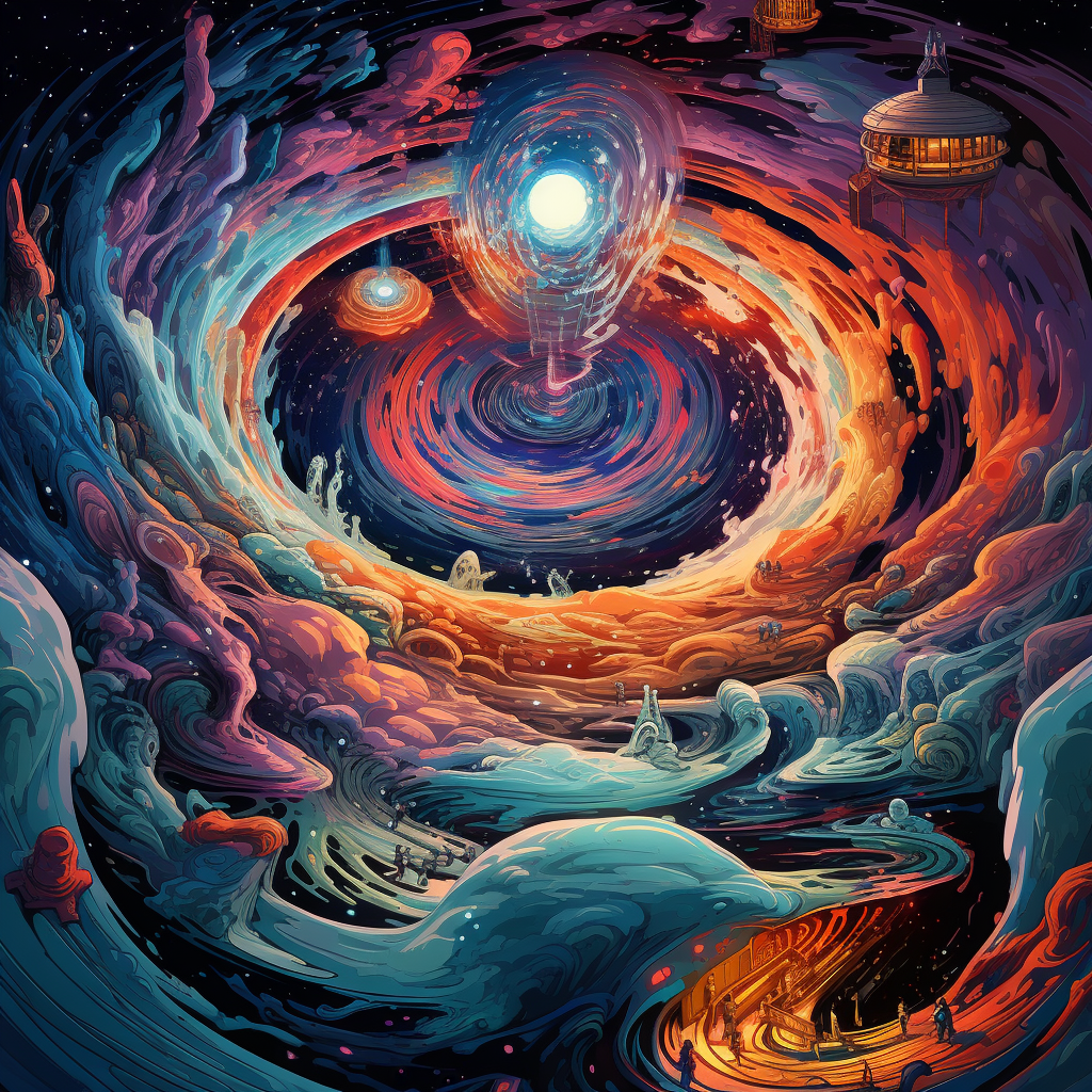 Galaxy Whirlpool Prompt Image