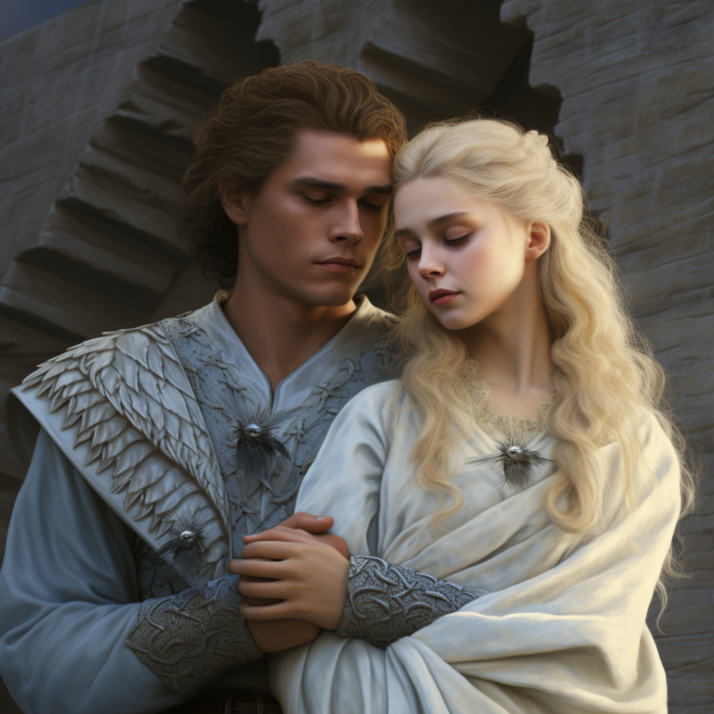 Blonde-haired brother and sister in Game of Thrones