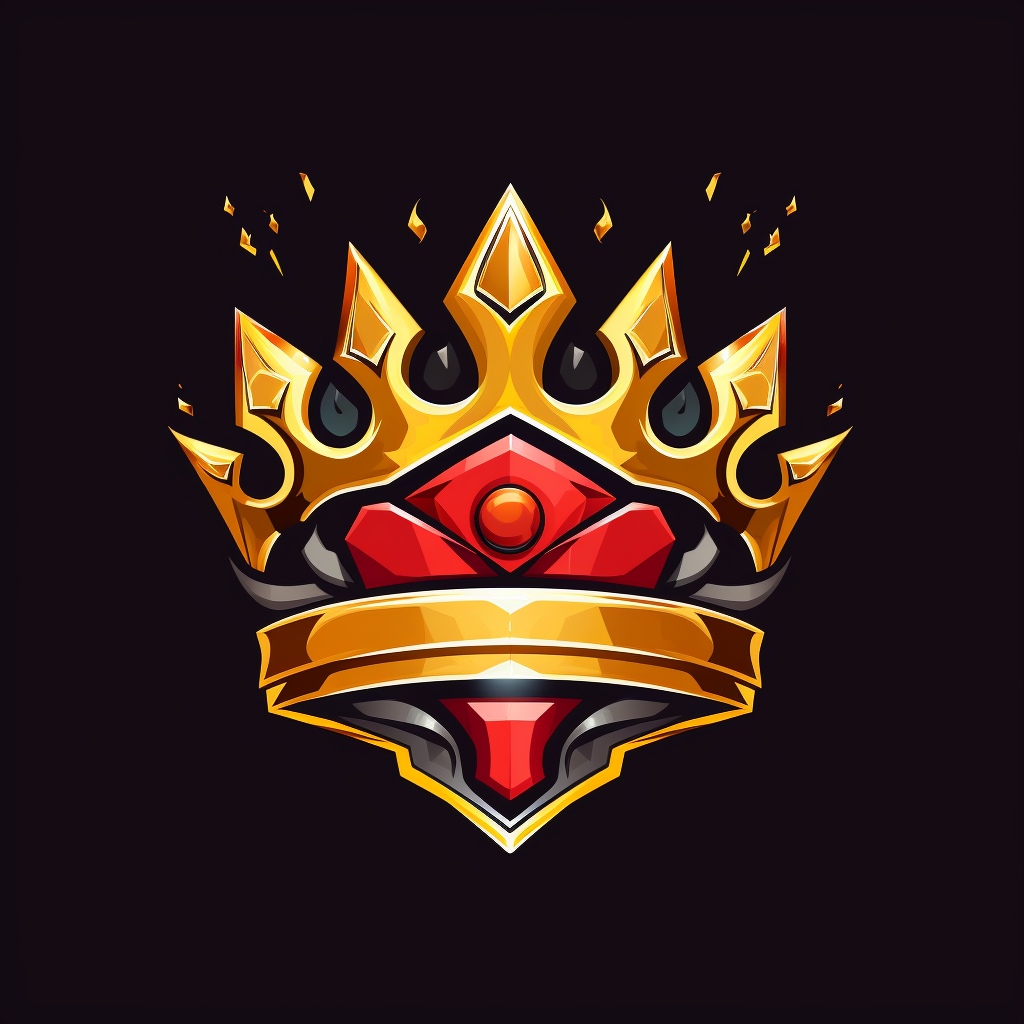 Logo with Crown and Laurel for Gaming Channel