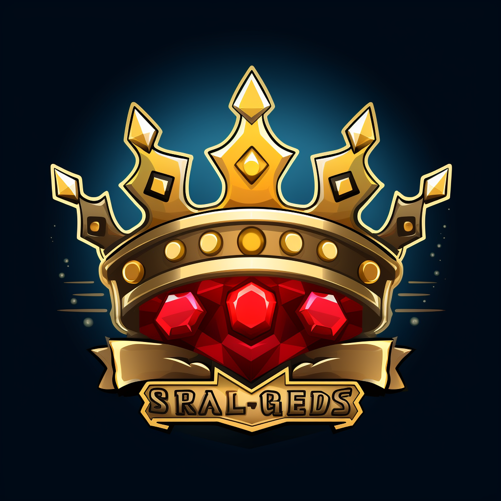 Gaming Channel Logo with Crown and Laurel