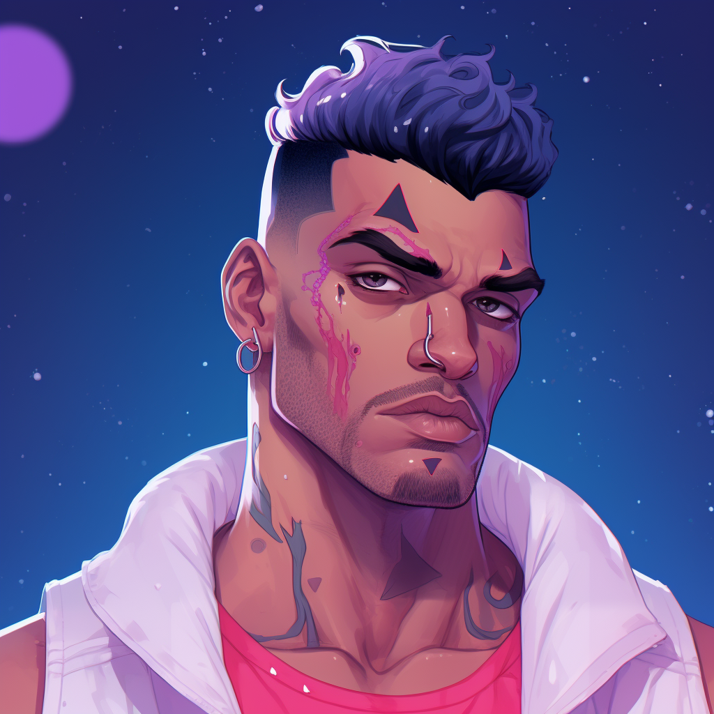 Gangster Astro Portrait Style