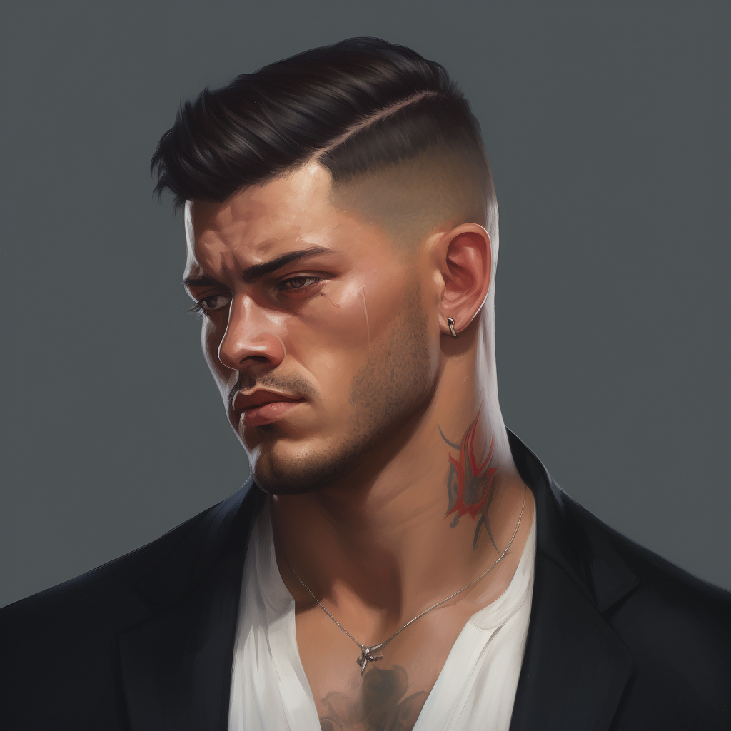 Gangster Fade Male Portrait