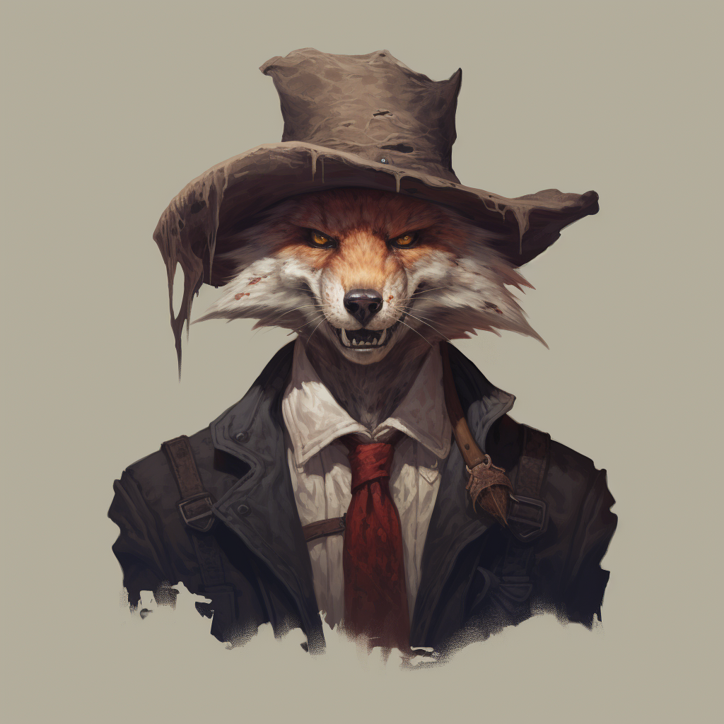 Gangster Fox Hunter Male Portrait