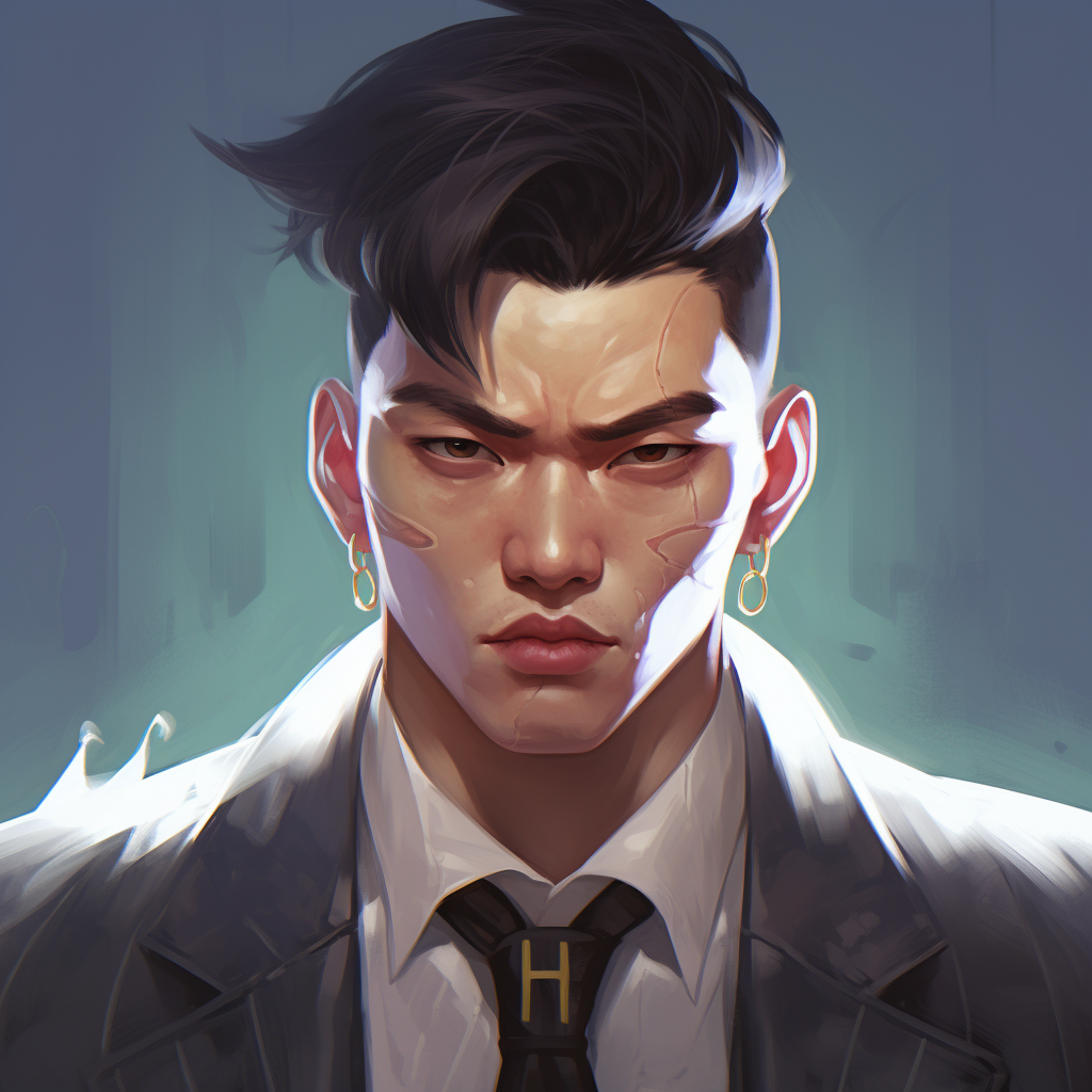 gangster lee male portrait