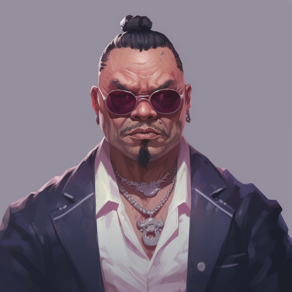 Gangster Uncle Fu Male Portrait