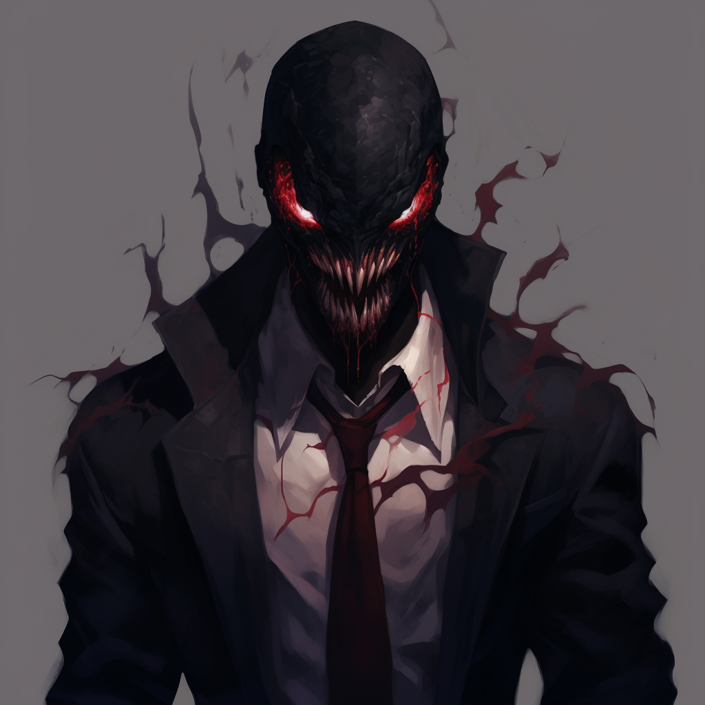 Male Gangster Venom Shadow Portrait