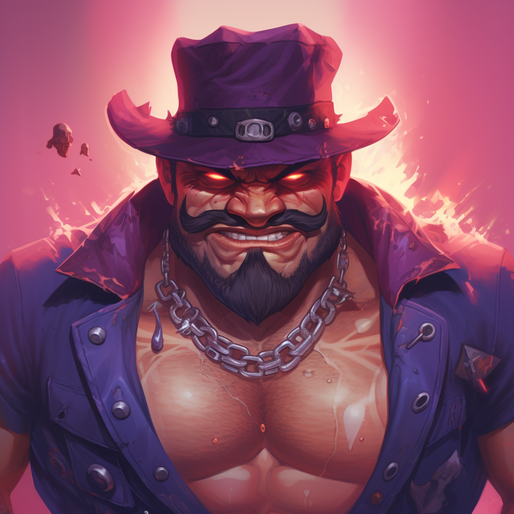 male gangster wizard portrait