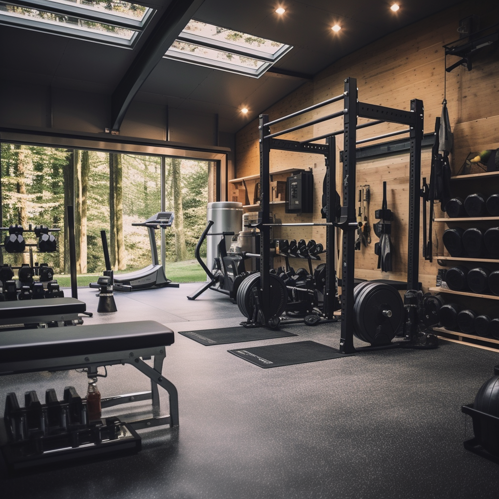 Exercise equipment for garage gym