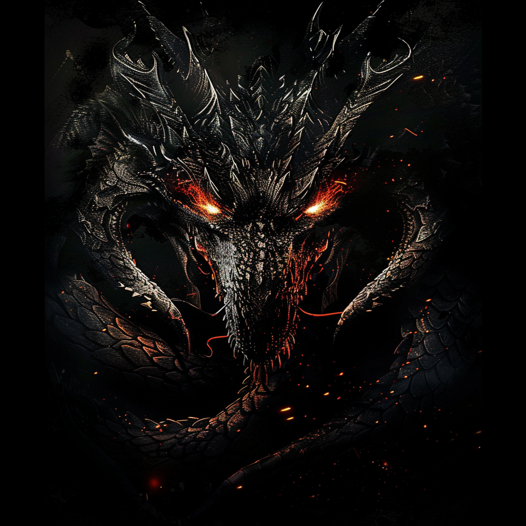 Evil Garganthuan Black Dragon Image