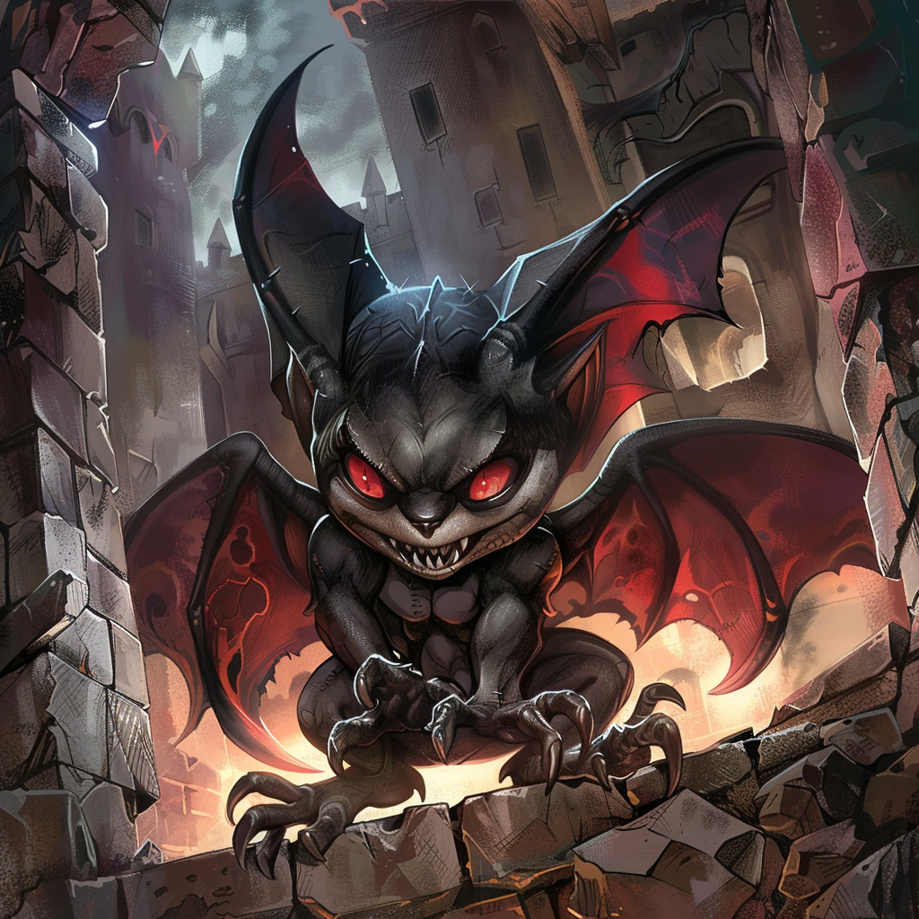 Aggressive Gargoyle Dungeon Chibi Image